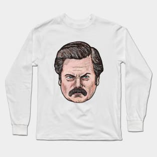 Ron Swanson Long Sleeve T-Shirt